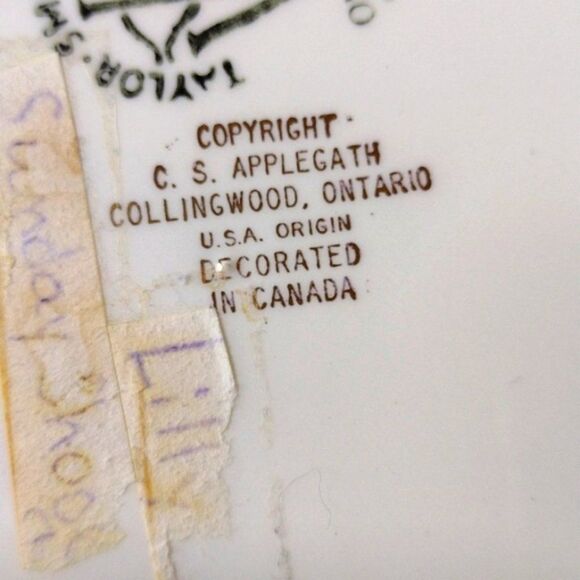 Vintage c1950s Children's‎ Ceramic Handled Cup and Saucer Prayer Grace Religious - Picture 8 of 12